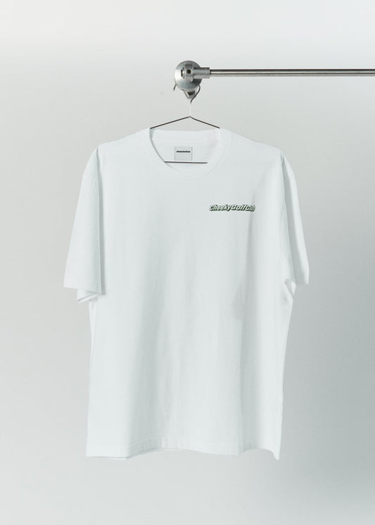 White Cheeky Golf Club Heavyweight T-Shirt